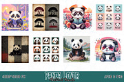 Cute Panda T-shirt Design Bundle, an Object Graphic by Sofia's Fashion (Thumbnail 3 of 3)