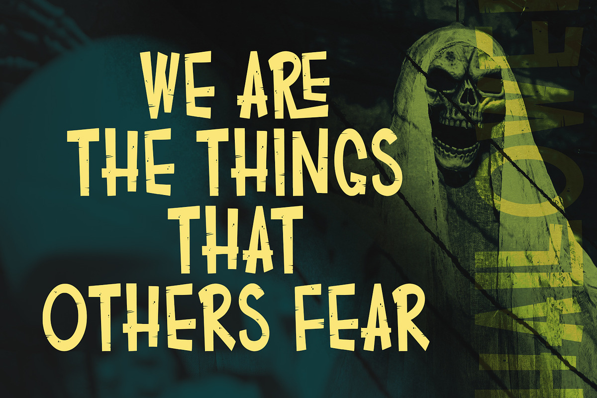 Rolale Spooky Quirky Horror Display, a Handwritten Font by Maulana Creative (Photo 5 of 7)