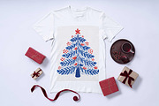 Decorative Red Blue Christmas Trees, an Icon by Pattern Whimsy (Thumbnail 3 of 6)