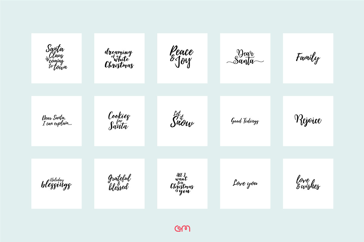 Holiday Quote Bundle, a Social Media Template by AM Studio (Photo 7 of 9)