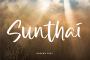 Sunthai Modern Font, a Script Font by Formatika Studio (Thumbnail 1 of 8)
