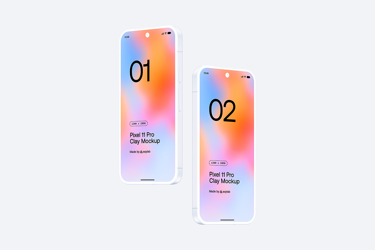 Google Pixel 11 Pro Clay Mockups, an Android Mockup by Asylab (Photo 52 of 62)