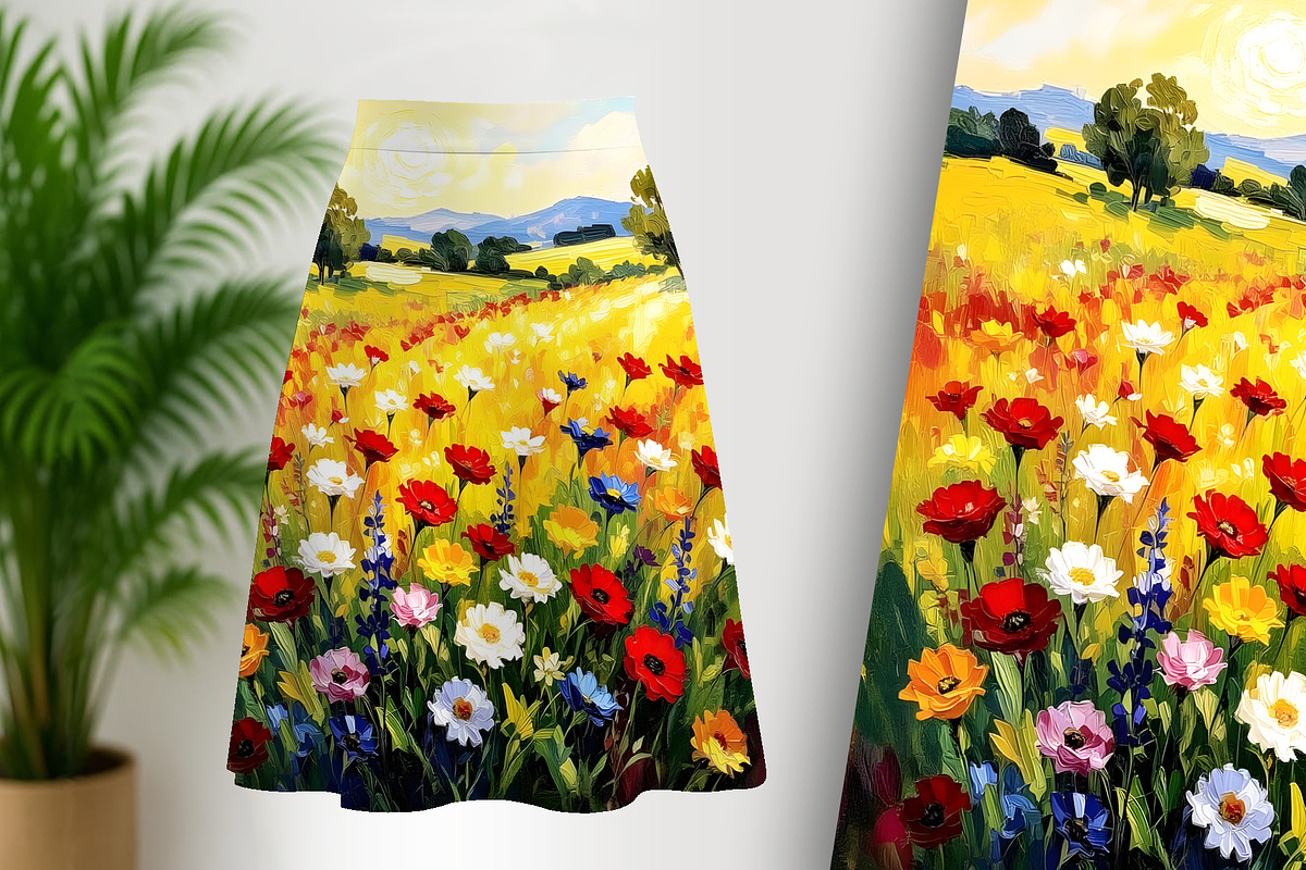 Field Of Wild Flowers, a Decorative Illustration by Sharon Schwalbe (Photo 2 of 6)