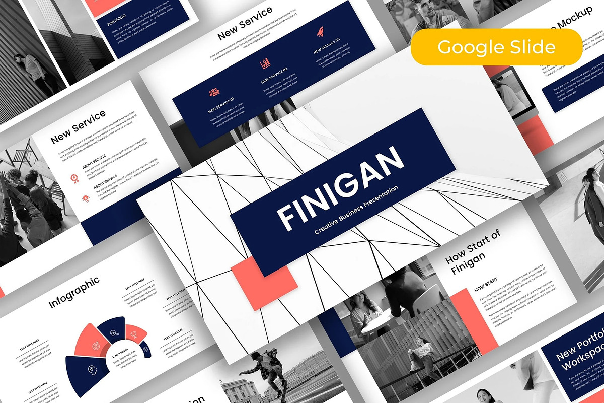Finnigan – Business Google Slide, a Presentation Template by kreatifreya (Photo 1 of 5)