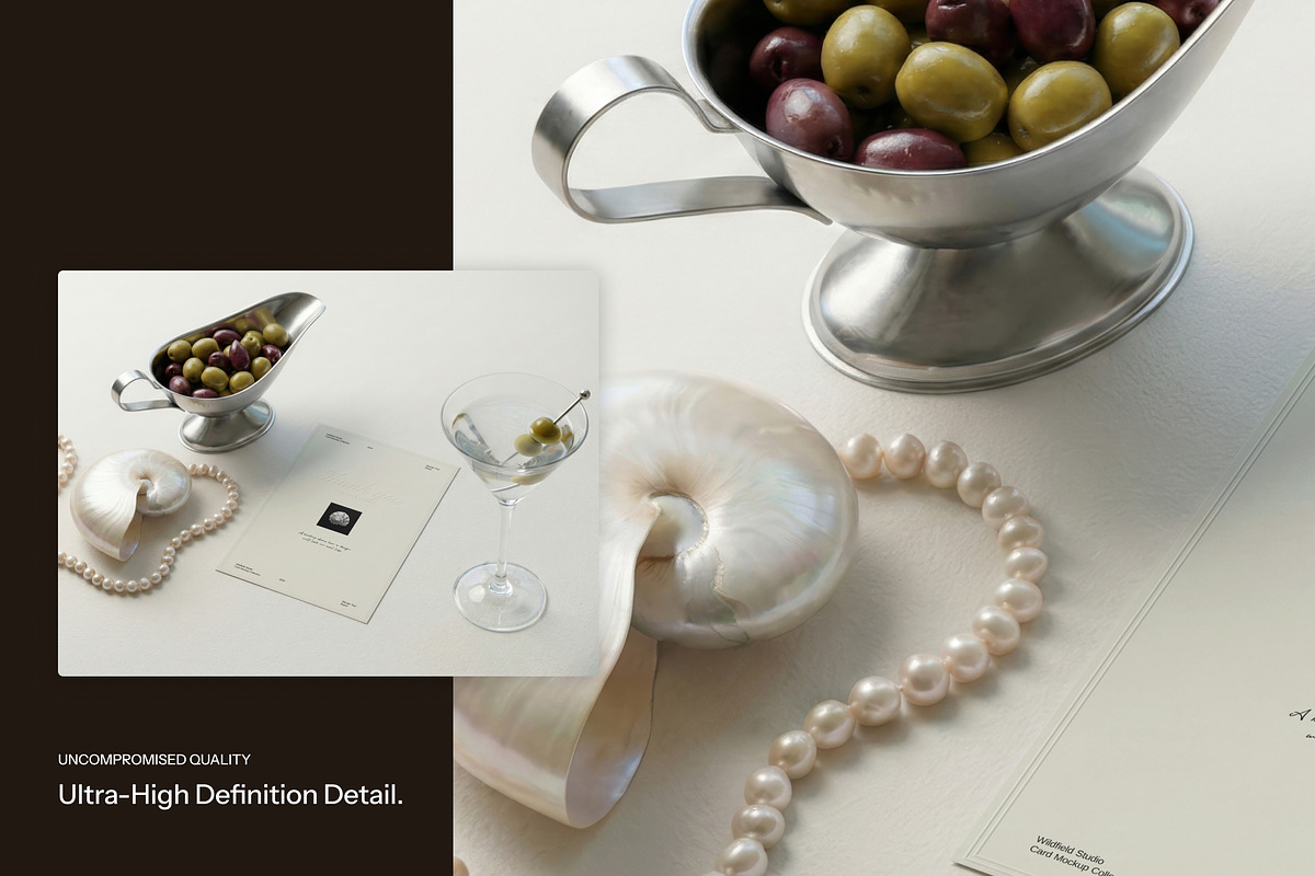 Luxury Stationery Card Mockup Bundle, a Product Mockup by Wildfield Studio (Photo 7 of 11)