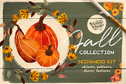 VVDS Pencil Fall Graphic Kit, a Decorative Illustration by Vintage Voyage Supply (Thumbnail 1 of 9)