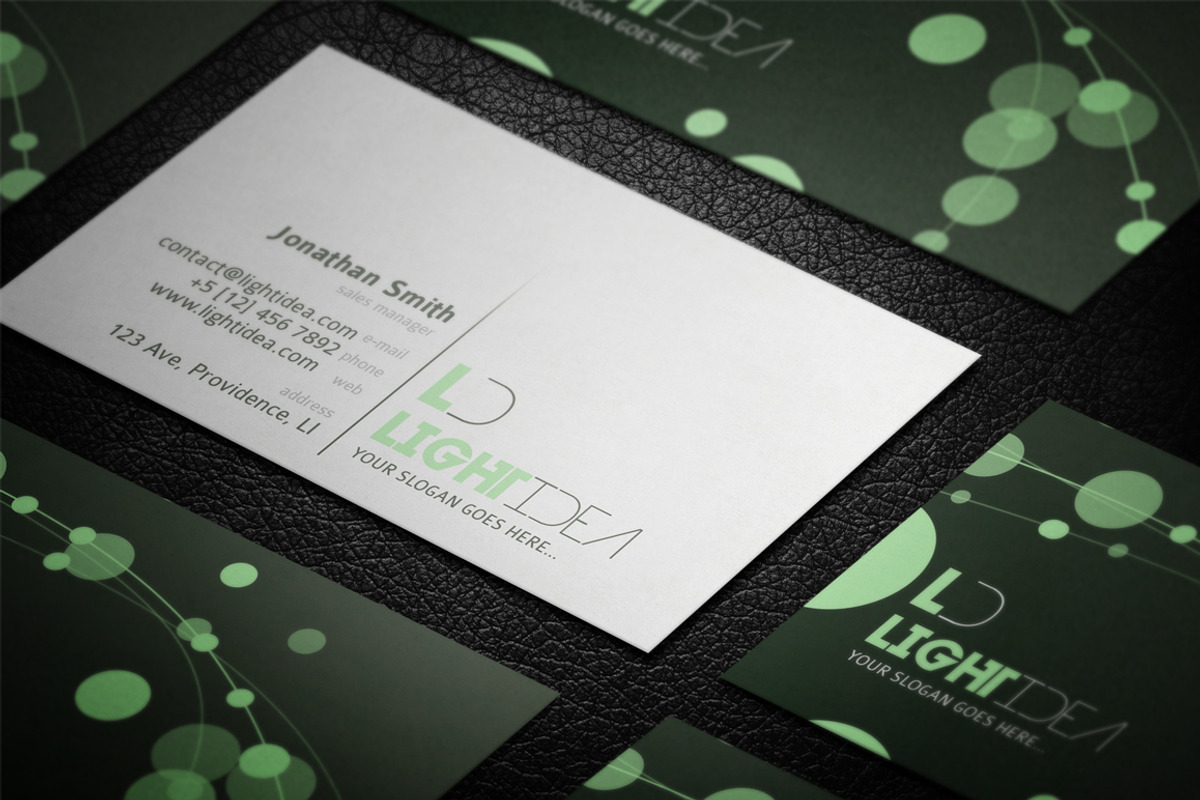 LightIdea Business Card, a Business Card Template by artnook (Photo 3 of 5)