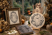 Cottagecore Ghosts, Halloween Bundle, a Seasonal Illustration by Pretty Meerkat (Thumbnail 7 of 7)