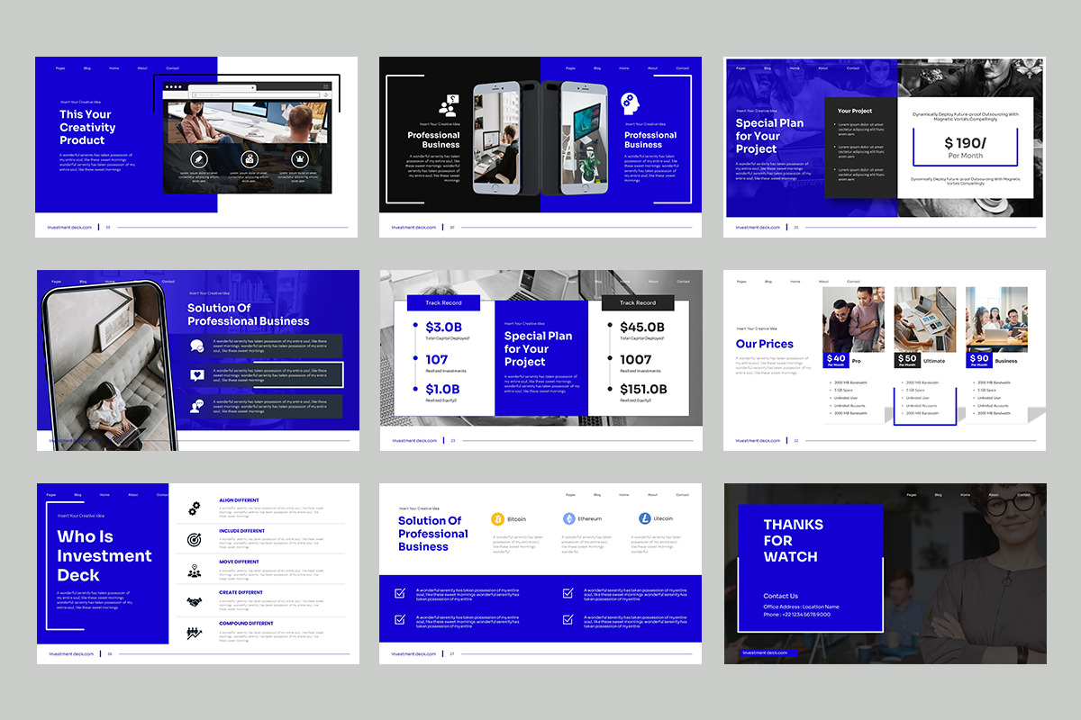 Investment Deck Google Slides, a Presentation Template by Stock Shape (Photo 2 of 4)