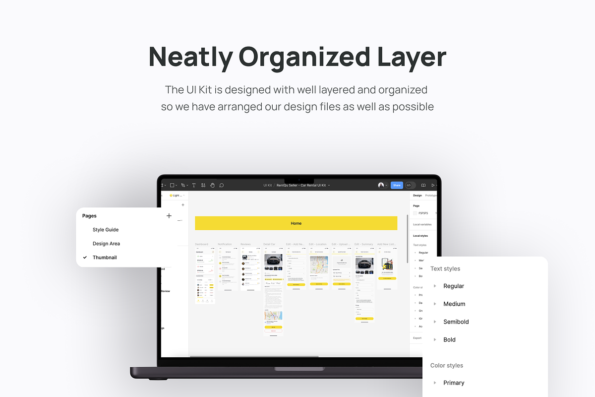 RentQu Seller - Car Rental UI Kit preview 4