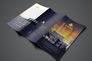 Template Trifold Oil And Gas Flyer