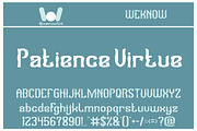 Patience Virtue font, a Font by weknow (Thumbnail 1 of 6)
