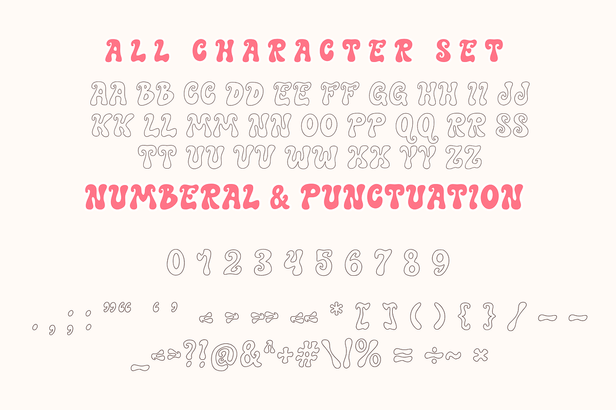 Christmas Bubble is retro font duo, a Handwritten Font by Brown Cupple (Photo 6 of 7)