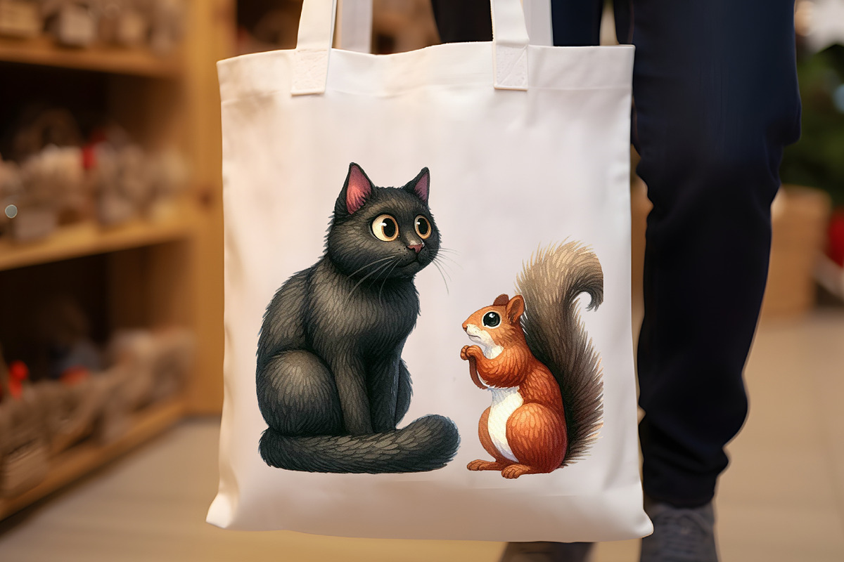 Funny Autumn Black Cat Clipart, an Illustration by Rose Art (Photo 6 of 7)