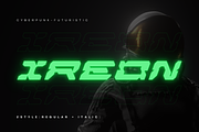 Ireon Cyberpunk - Modern Logo Font, a Sans Serif Font by Nirmana Visual (Thumbnail 1 of 9)