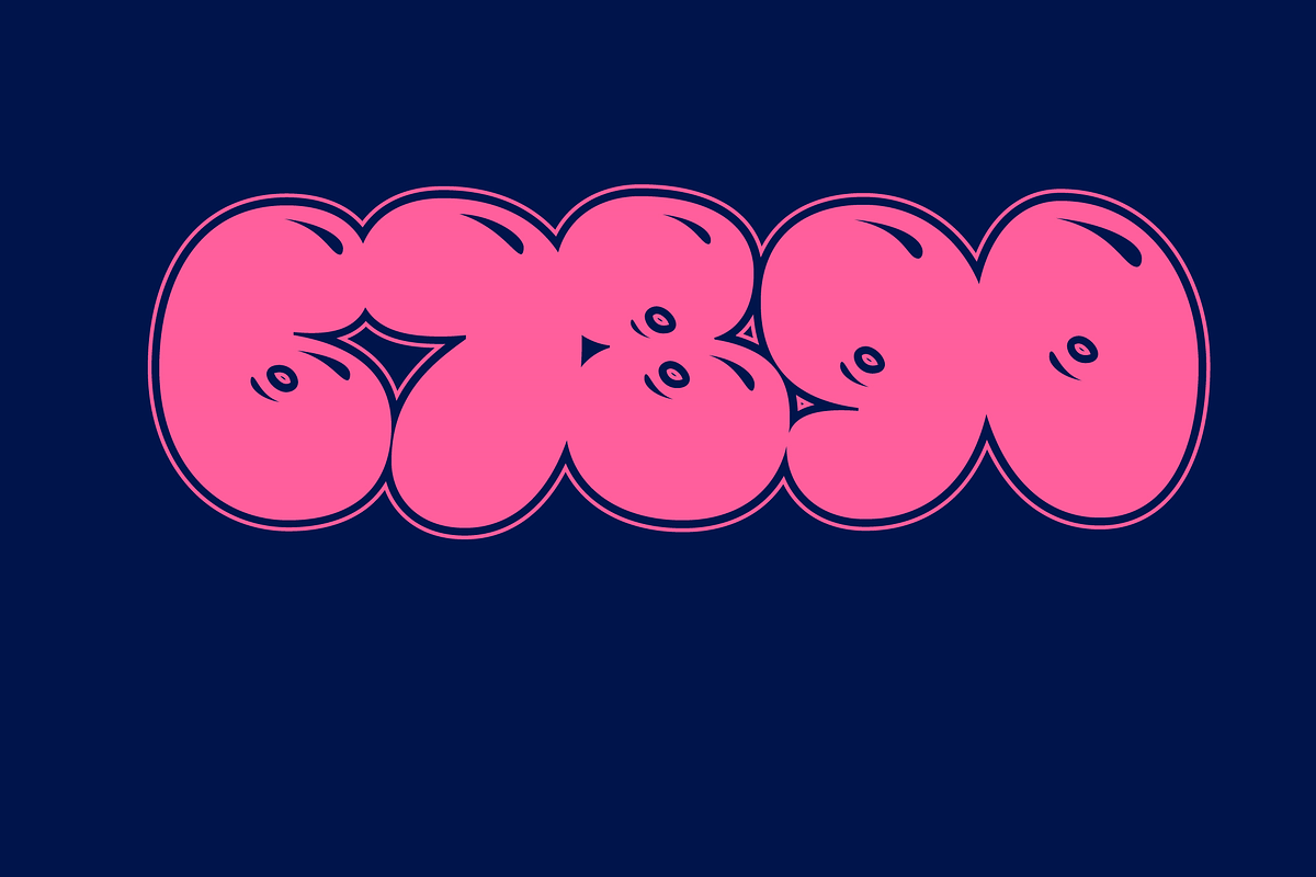 Graffiti Bubble Text Effect preview 3