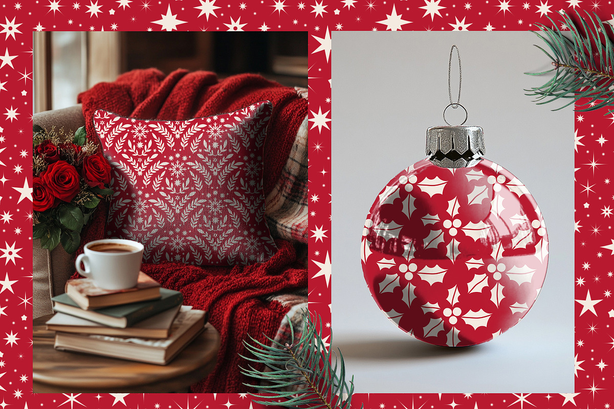 Folk Christmas Seamless Patterns, a Pattern Graphic by Sonulkaster (Photo 11 of 11)