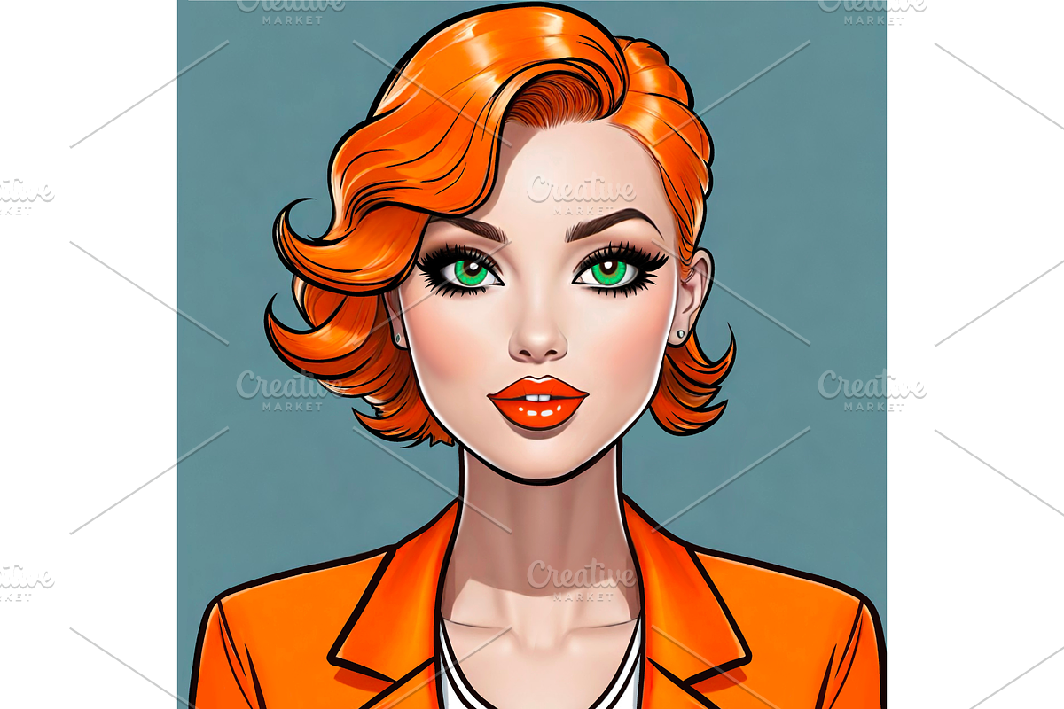 Beautiful bright girls portrait, a Person Illustration by MarisoArt (Photo 6 of 13)
