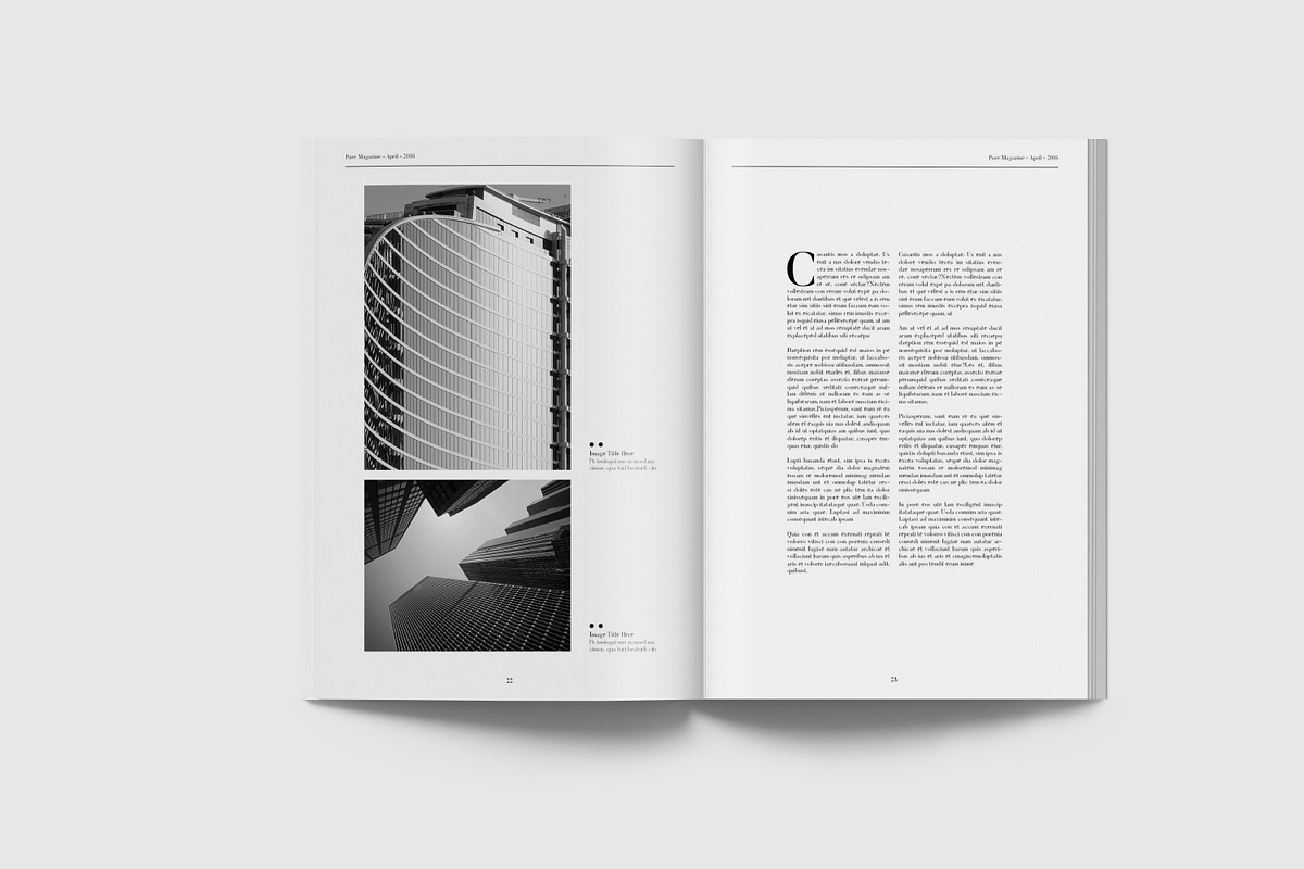 Pure Magazine Template, a Magazine Template by Uloel Design (Photo 9 of 12)