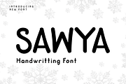 SAWYA | Handwriting Display, a Sans Serif Font by twinstd (Thumbnail 1 of 11)