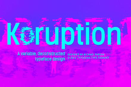 Koruption, a Sans Serif Font by Typogama