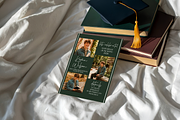 Dark Green Graduation Party Invite, a Templates & Theme by VeliusCreativeStudio (Thumbnail 3 of 3)