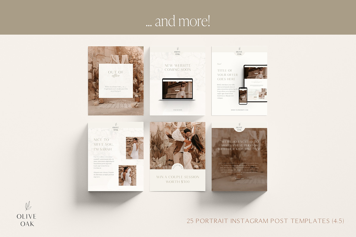 Wedding Photographer Instagram Posts, a Social Media Template by Wonderlik Webdesign (Photo 5 of 11)