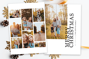 Holiday Christmas Card Template VII