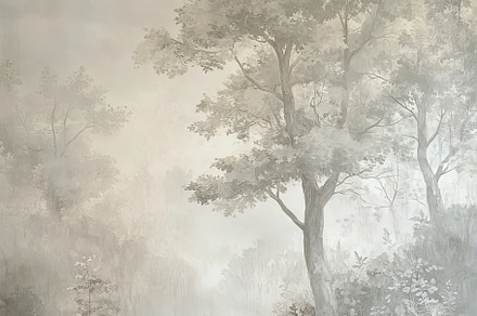 Mystical Forest Wallpaper soft tones