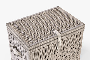 Wicker Storage Trunk 05 Toasted Oat