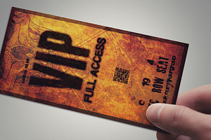 Halloween VIP PASS Card