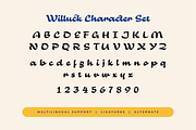 Willuck Font – Playful Retro Font, a Handwritten Font by Bekhair Studio (Thumbnail 5 of 25)