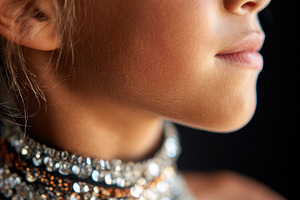 Young girl in glamorous fashion dress, a Sports & Recreation Photo by AlyaAnd