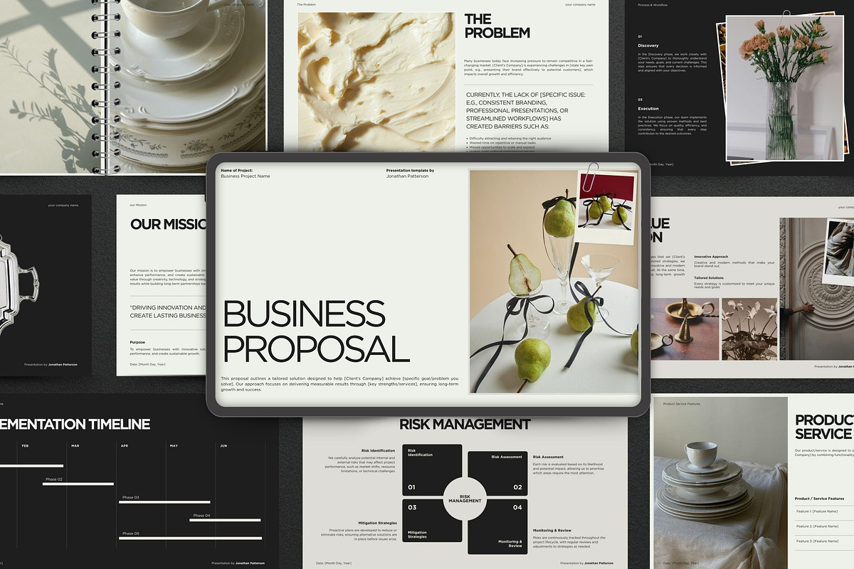 Minimalist Business Presentation, a Presentation Template by Pani Temp. (Photo 3 of 13)