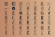 Letter E Logo Bundle Monogram Set, a Branding & Logo Template by Pixel Design (Thumbnail 2 of 7)