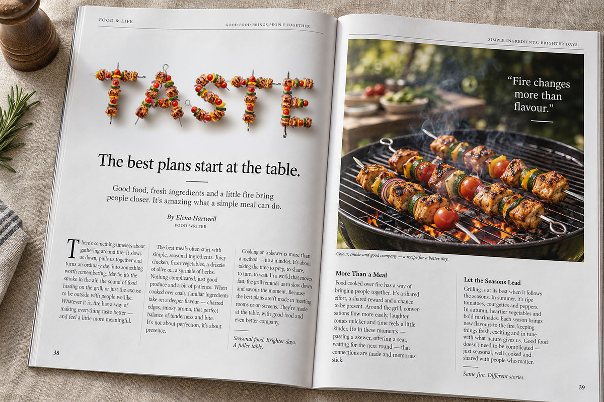 BBQ Skewer Font, a Sans Serif Font by Handmadefont (Photo 11 of 15)