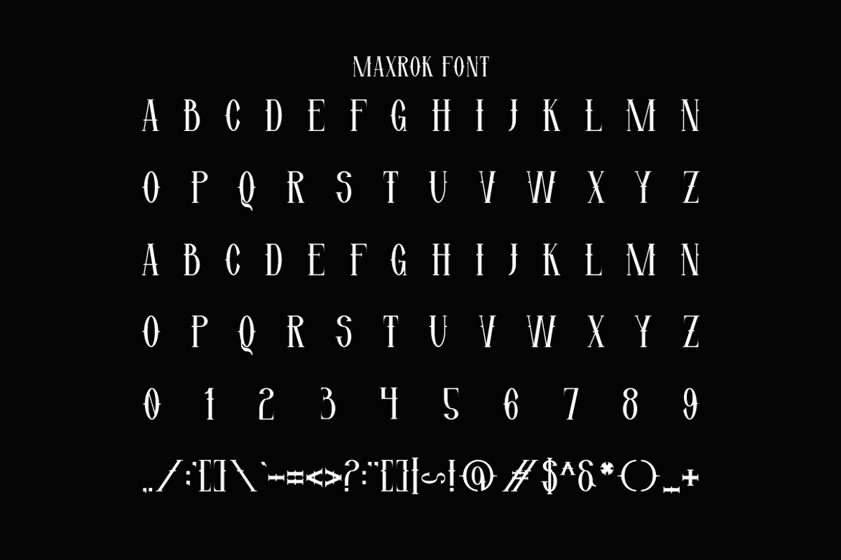 Maxrok - Elegant Serif Font, a Serif Font by Iqsiart Studio (Photo 6 of 8)