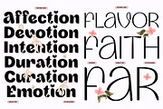 VENTRIKEL Display Variable Font, a Sans Serif Font by Artflorara (Thumbnail 10 of 21)