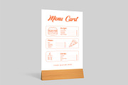 Table Tent Menu Card Mockup, a Product Mockup by graphypix (Thumbnail 1 of 4)