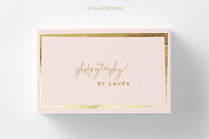 Elegant Photography Business Card