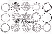 85 Hand drawn Frames Corners Borders, a Decorative Illustration by artinspirestudio (Thumbnail 3 of 5)