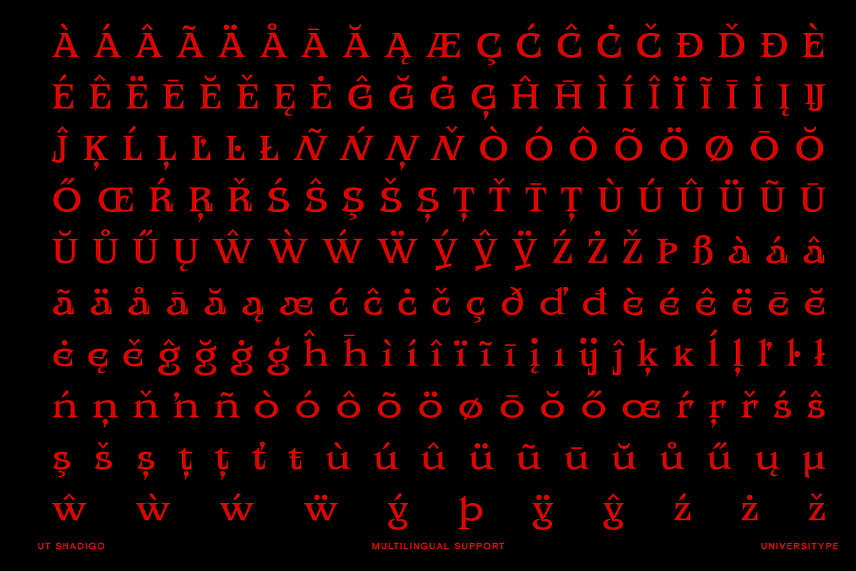 UT Shadigo - A Sharp Display Font, a Serif Font by Universitype (Photo 9 of 14)