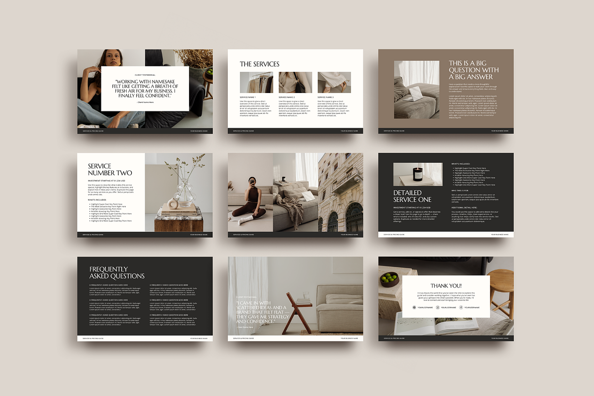 Pricing Guide Template | Canva, a Presentation Template by Rosetta Lane Design (Photo 4 of 9)