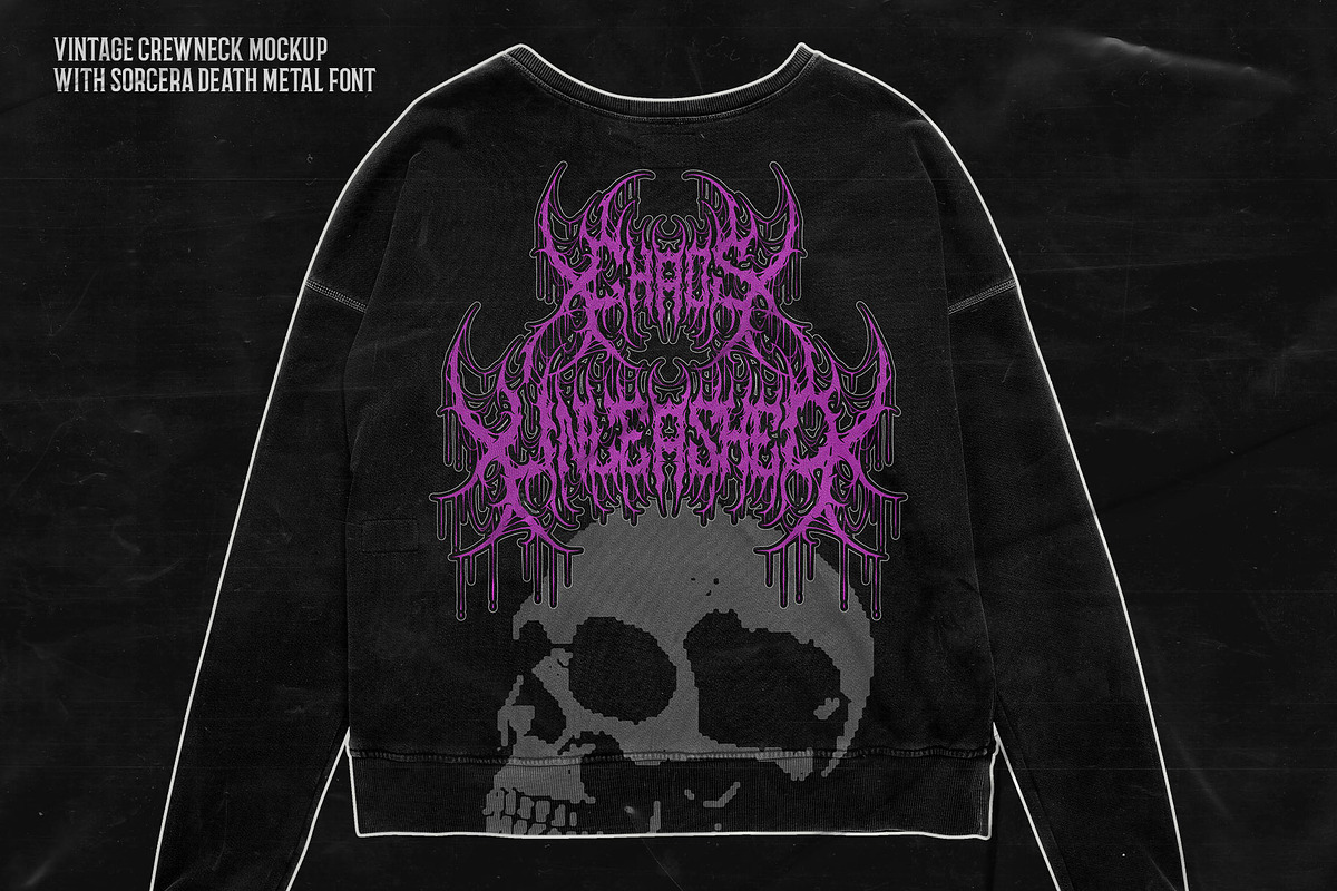 Sorcera Death Metal Font, a Blackletter Font by Fonday Studio (Photo 11 of 19)