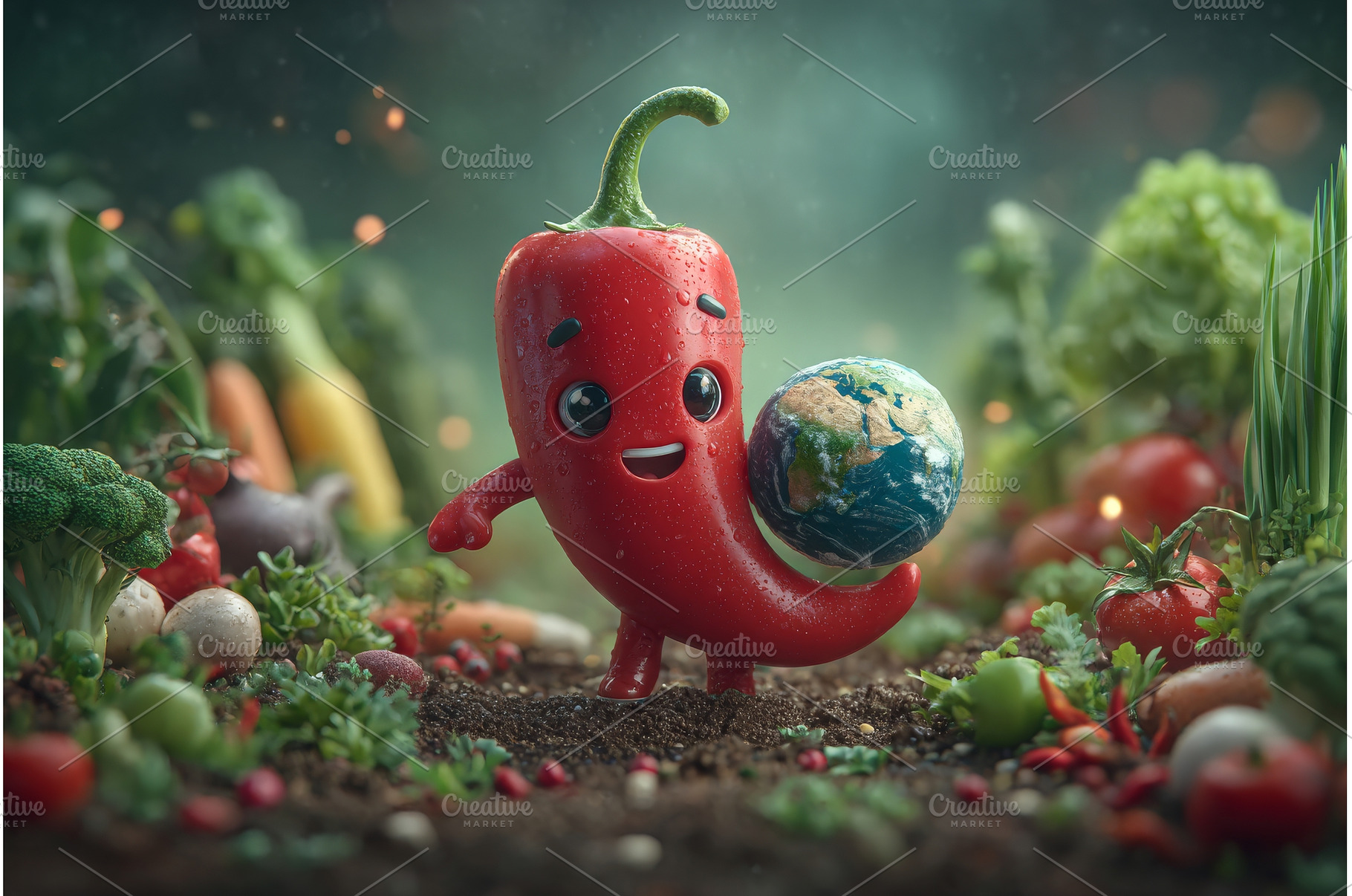A comedic chili pepper persona, a Food & Drink Photo by ZinetroN