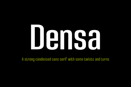 Densa Font Family, a Sans Serif Font by Graviton Font Foundry