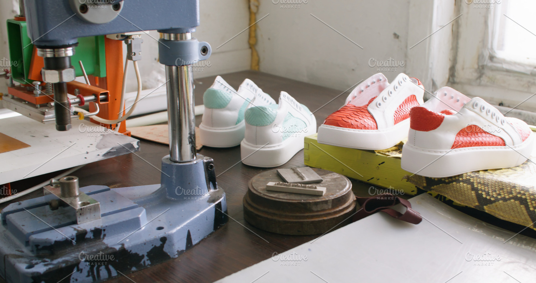 Shoe craft footwear production, an Industrial Photo by Photo Drive Studio