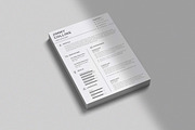 Modern CV Resume Design, a Resume Template by Graphic Template (Thumbnail 3 of 4)