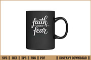 Faith Over Fear T-Shirt SVG Design, a Seasonal Illustration by Handy Arts Studio (Thumbnail 3 of 3)