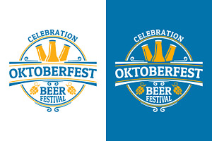 Oktoberfest logo or label. Beer fest